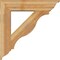 Ekena Millwork Funston Traditional Rough Sawn Bracket w/ Offset Brace, Western Red Cedar, 8"W x 34"D x 34"H BKT0806X34X34FST01RWR - alternate 3